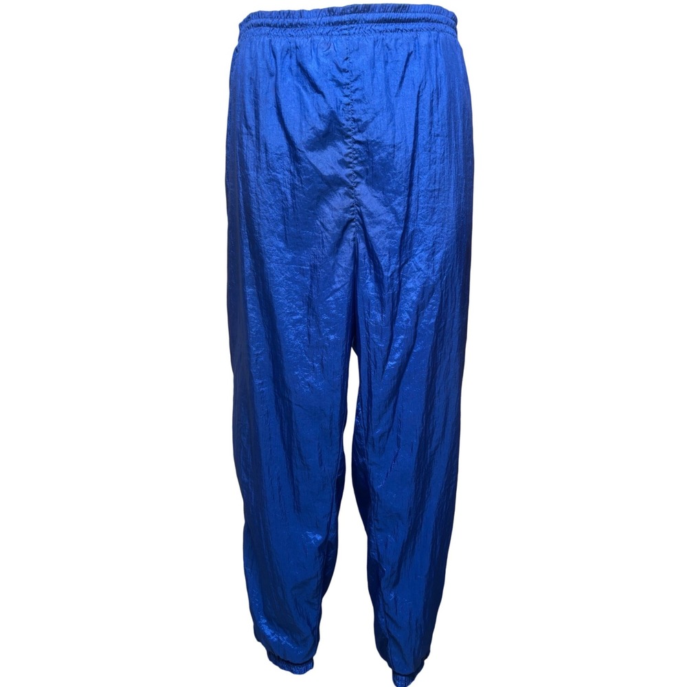 VTG 90s ELLESSE Blue Nylon Windbreaker Track Pants 8 Streetwear Hip Hop Unisex